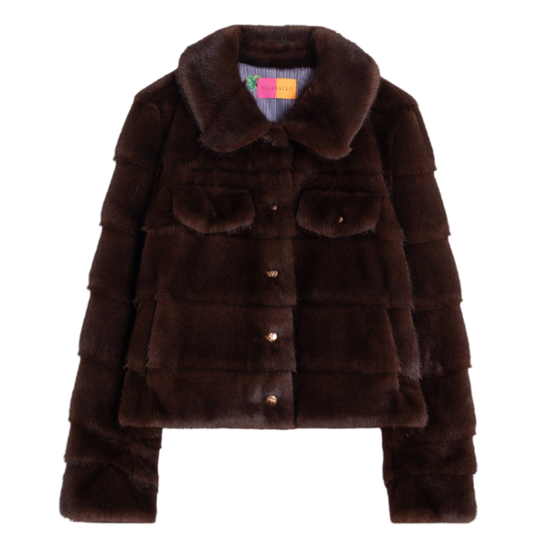 Vilagallo Fur Bomber Jacket
