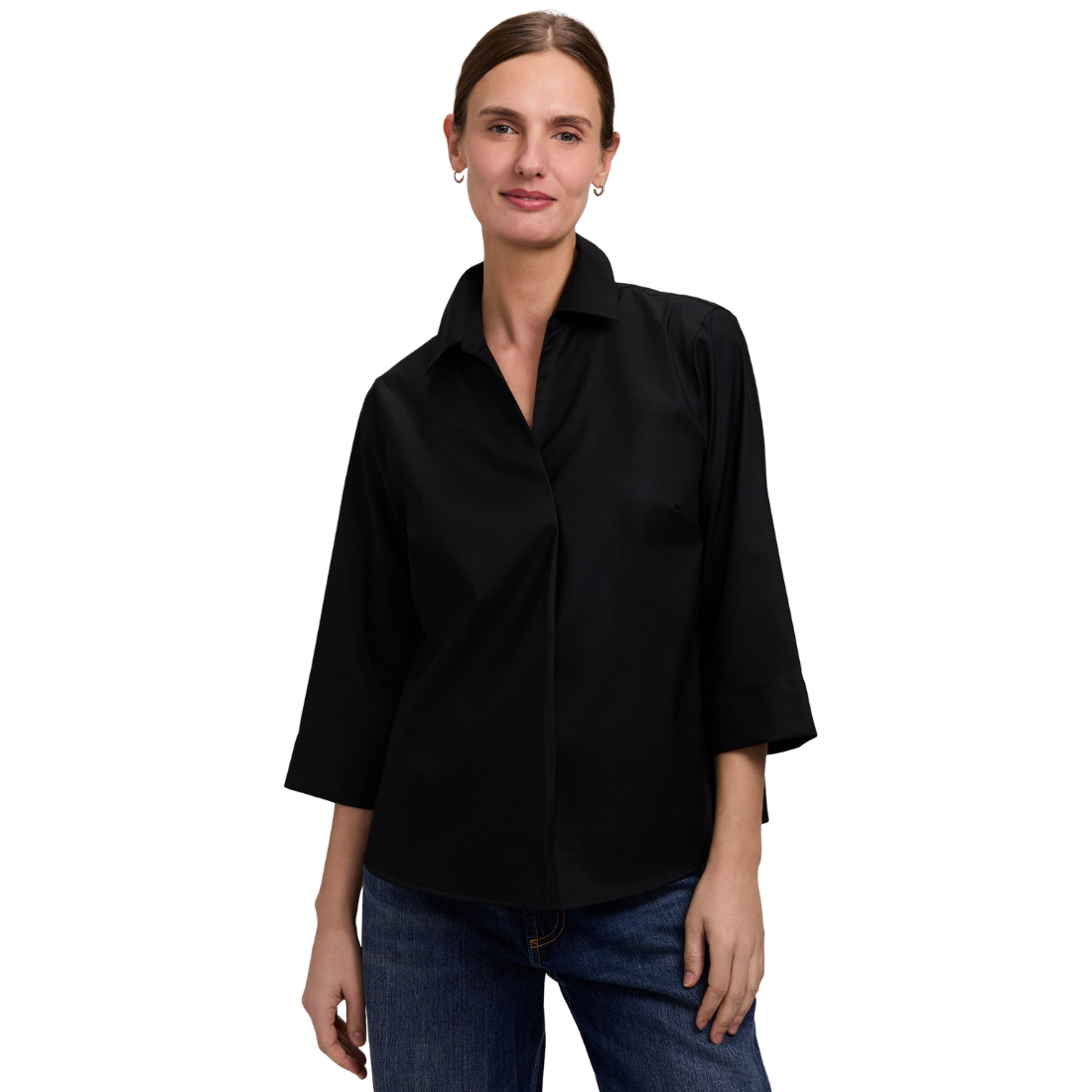 Foxcroft Cleo Popover Top