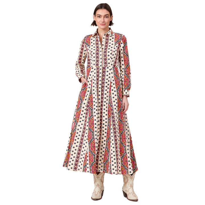 Livro Classic Shirtdress Crimson Mosaic