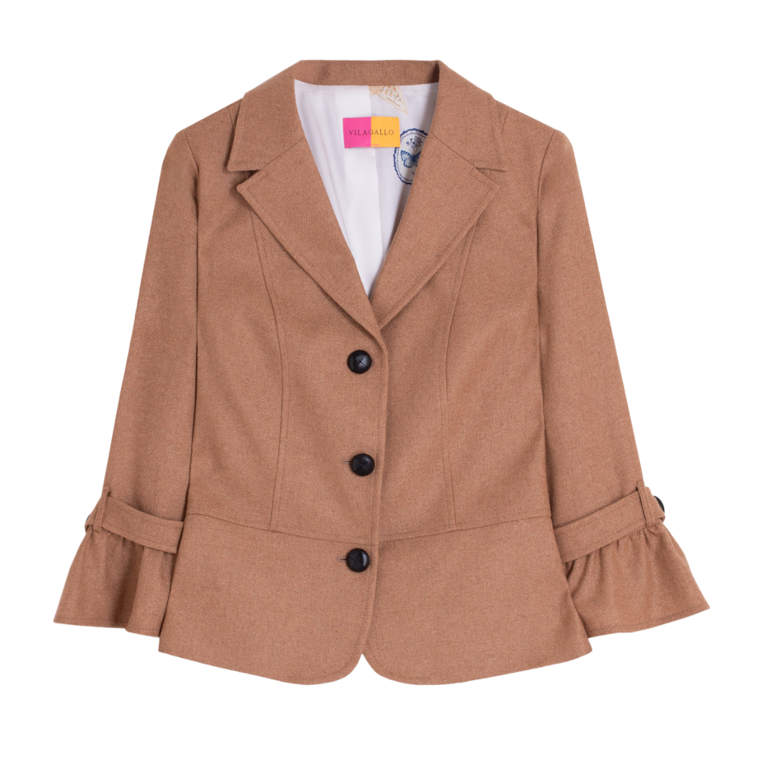 Vilagallo Beige Tweed Blazer