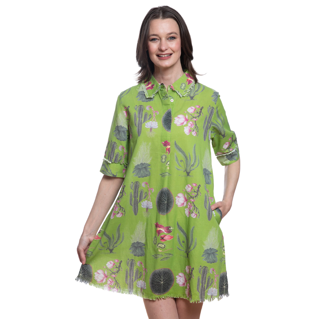 Dizzy Lizzie Chatham Dress Botanical