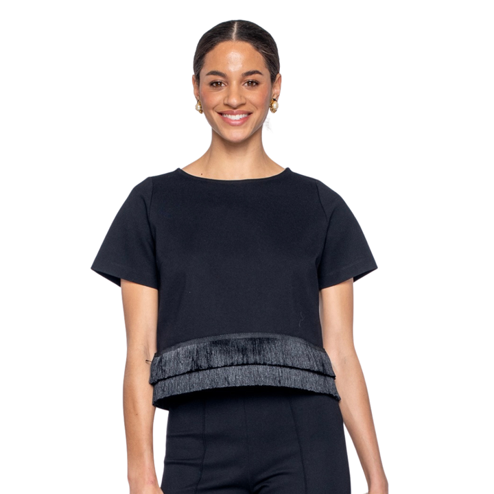 Elizabeth James Tess Fringe Top