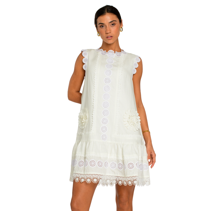 Elizabeth James Elsie Dress Sea Salt