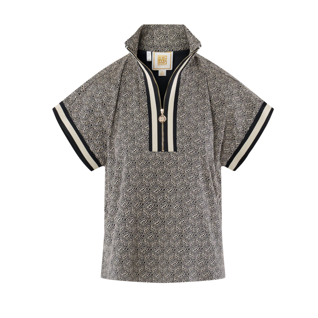 Emily McCarthy Poppy Pullover Black Tonal Monogram