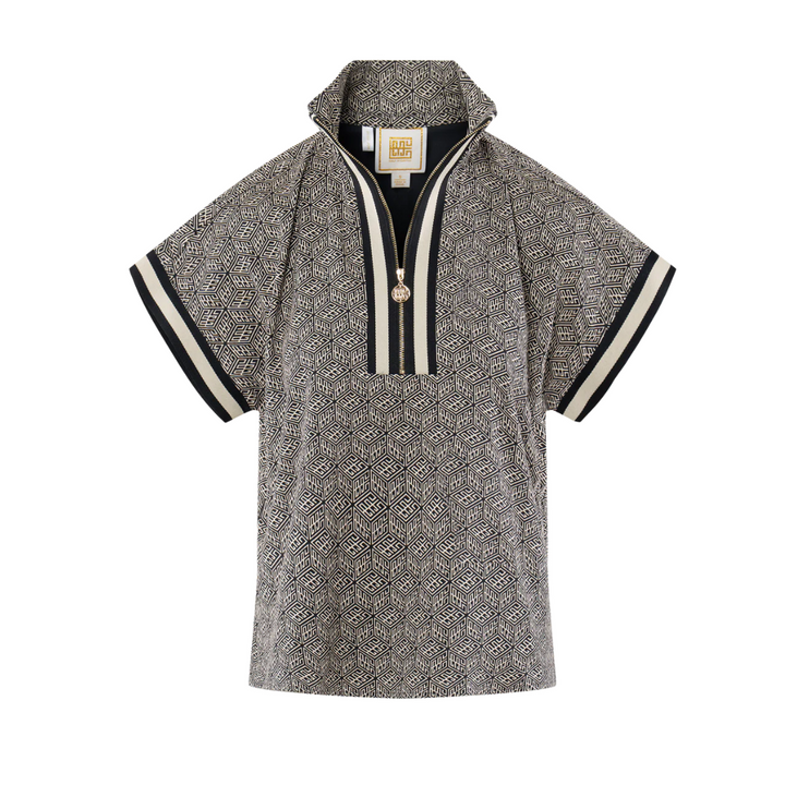 Emily McCarthy Poppy Pullover Black Tonal Monogram