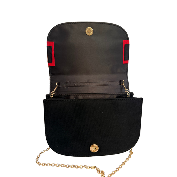 Lisi Lerch Ivy Suede Bulldog Clutch