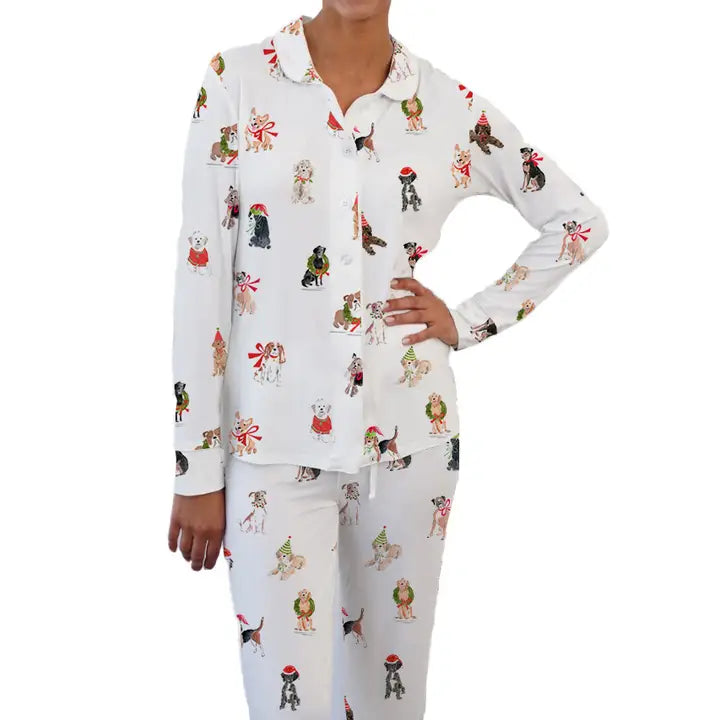 Christmas Dog Long Pajama Set