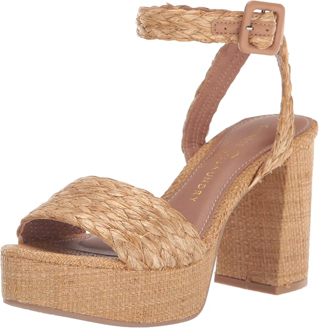 Truett Straw Platform Heel