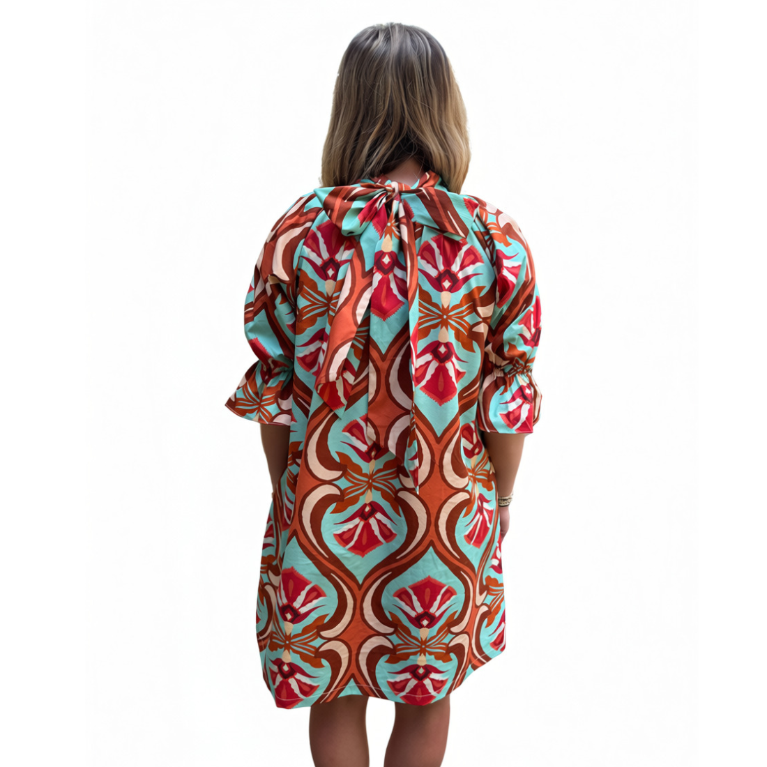 Maude Vivante Morgan Dress Geo Mint