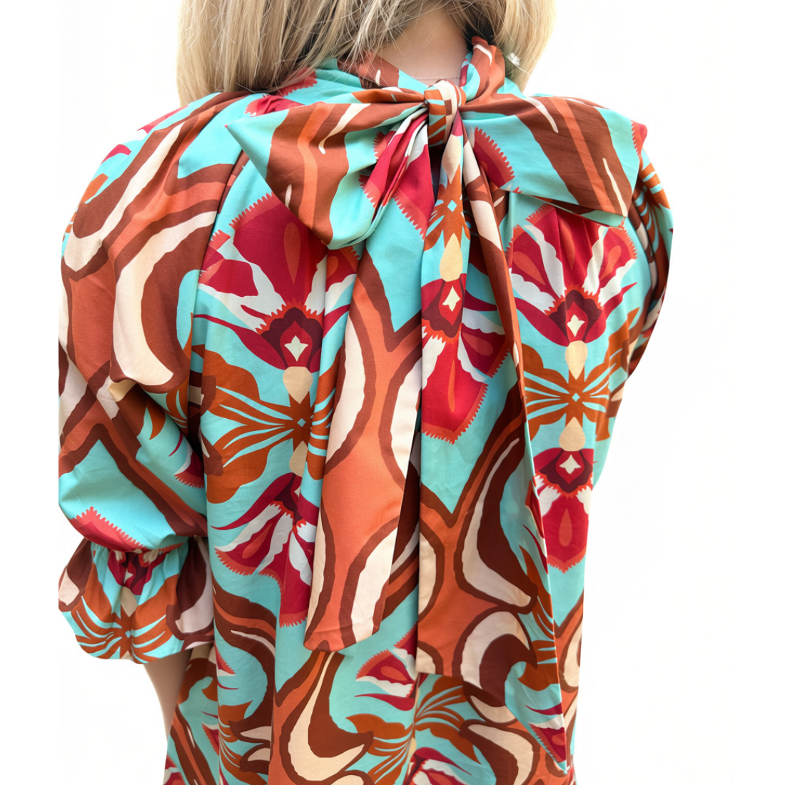 Maude Vivante Morgan Dress Geo Mint