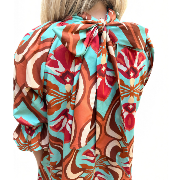 Maude Vivante Morgan Dress Geo Mint