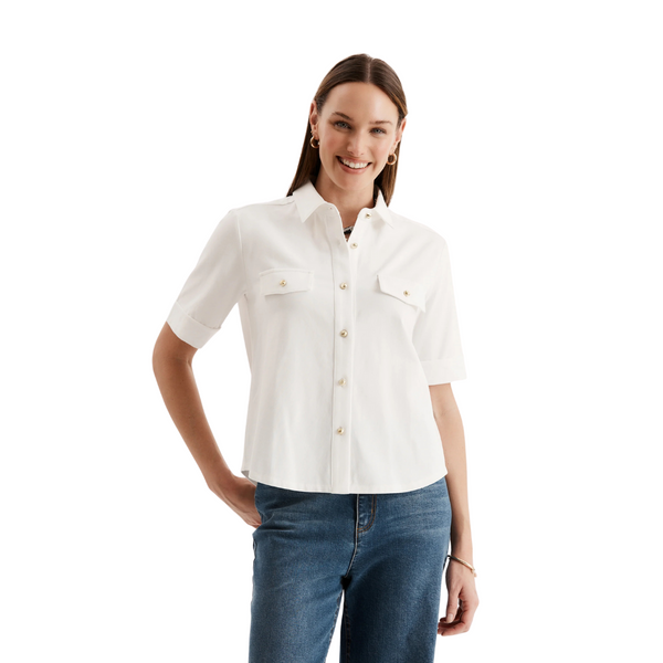 Tyler Boe Classic Gold Button Top