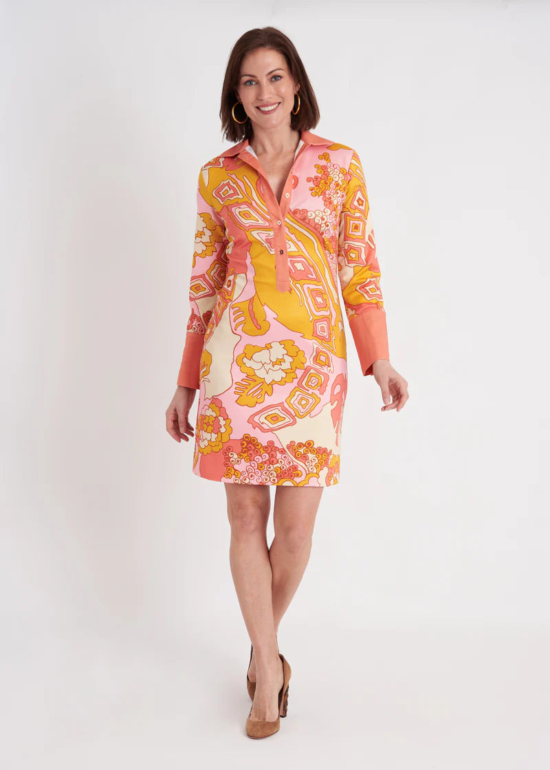 CK Bradley Ivy Dress Whirlwind Marigold