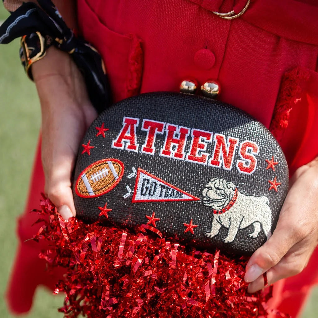 Lisi Lerch Embroidered UGA Clutch