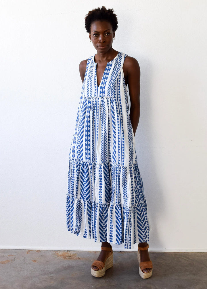 Never A Wallflower Tiered Dress India Handloom