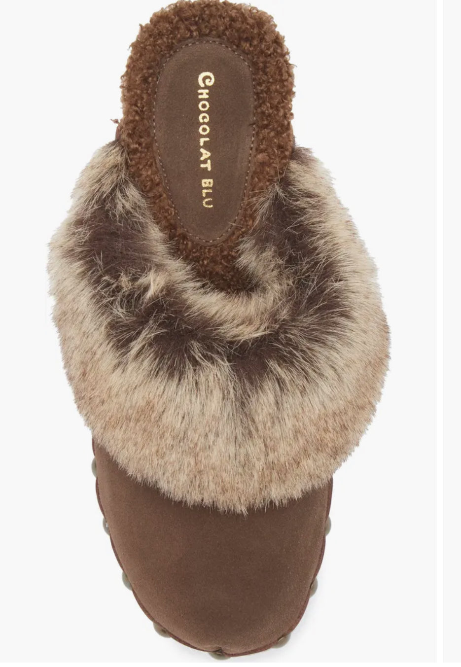 Chocolat Blu Fadia Shearling Clog