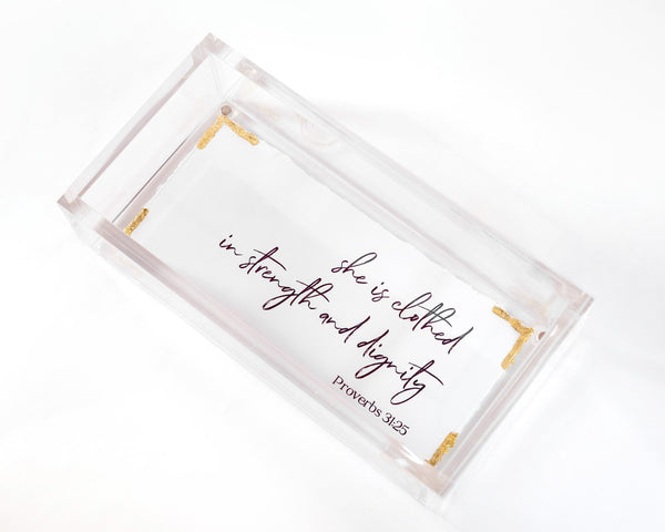 Eva Belle Acrylic Vanity Tray