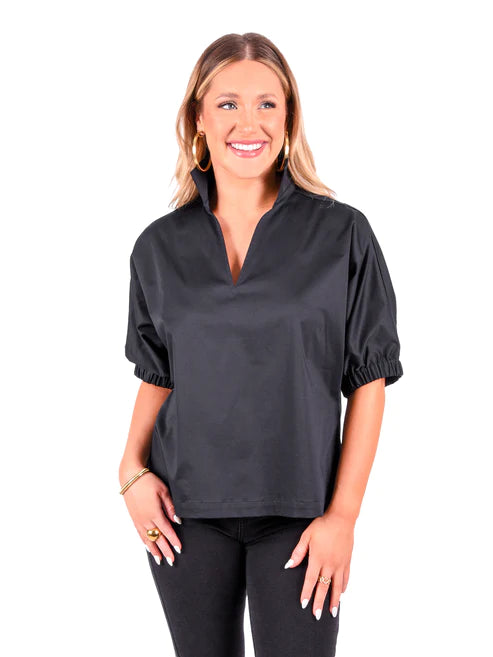 Emily McCarthy Poppy Top Black