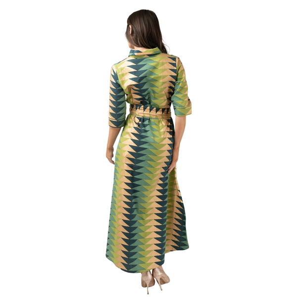 Beau & Ro Eloise Dress Forest Bagru