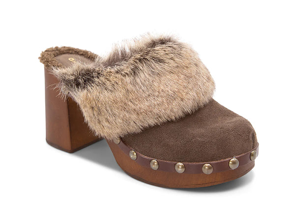 Chocolat Blu Fadia Shearling Clog