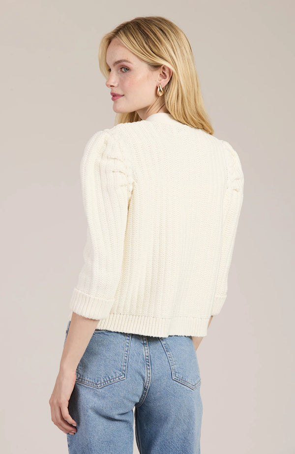 Tyler Boe Knit Jacket Ivory