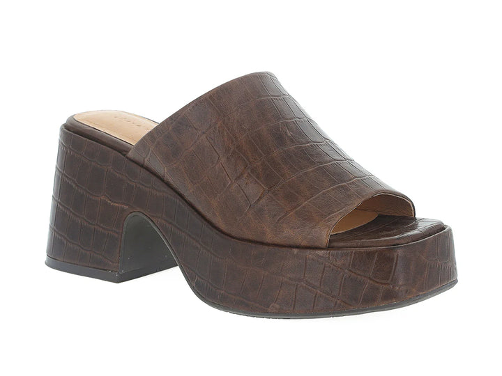 Chocolat Blu Helia Platform Brown Croc