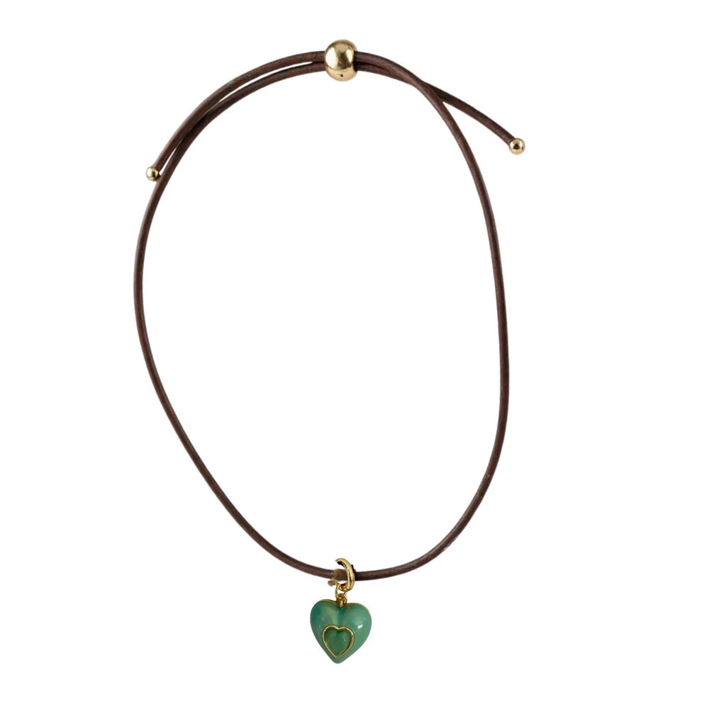 Smith & Co. Heart Leather Cord Necklace