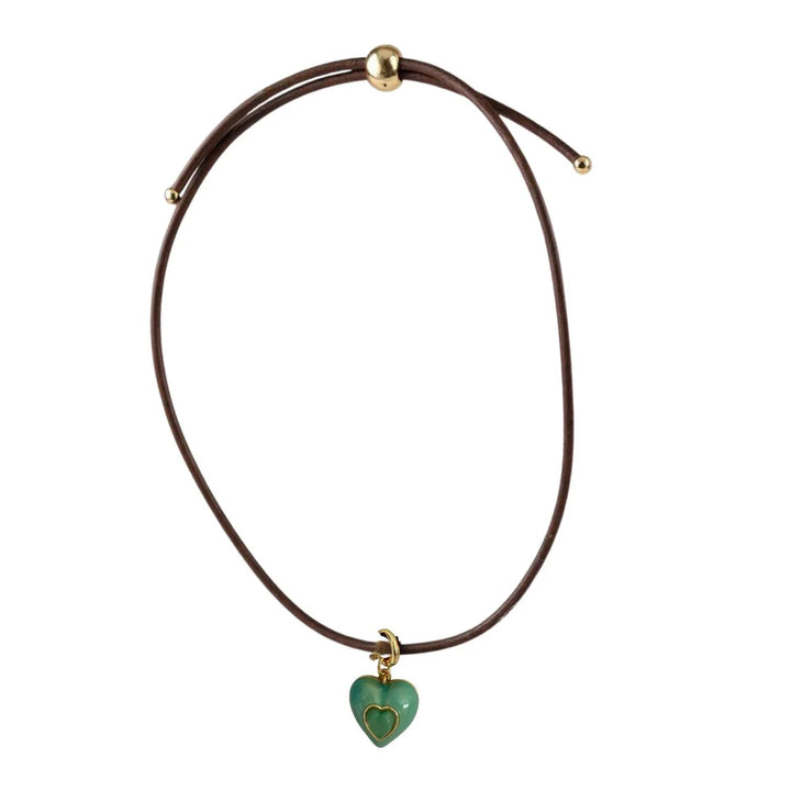 Smith & Co. Heart Leather Cord Necklace