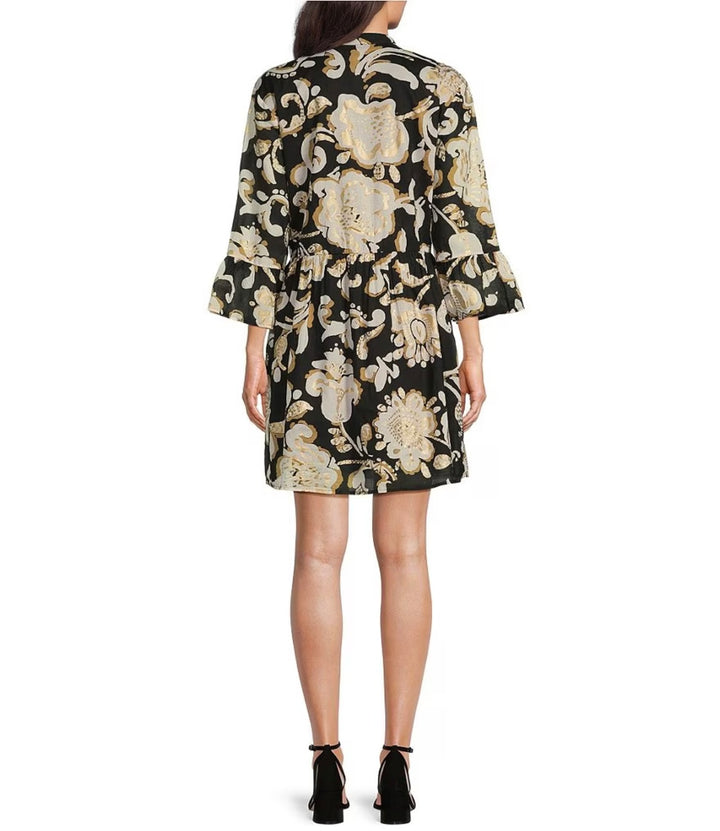 Jude Connally Faith Dress Grand Floral Black