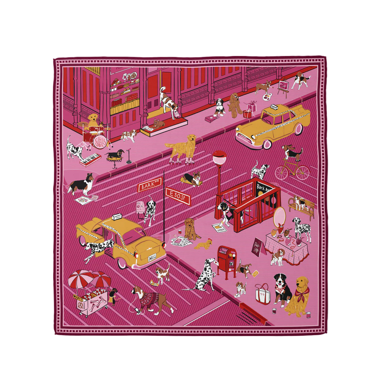 Swells Tails of NYC Dog Scarf