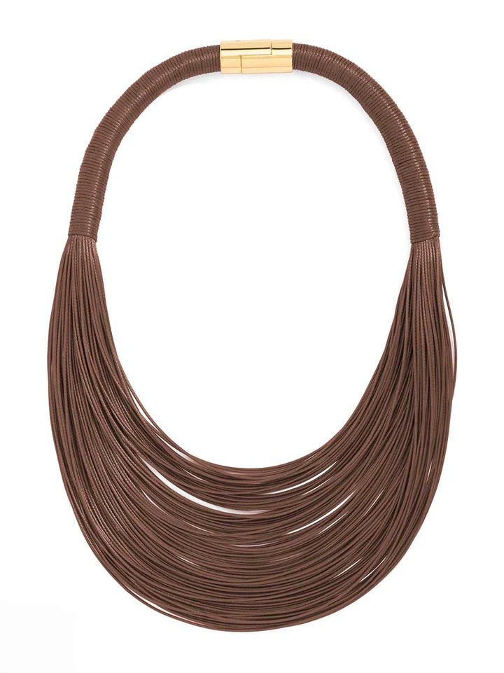 Leather Rope Collar Necklace