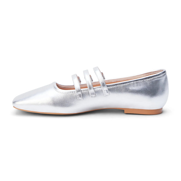 Matisse Nova Ballet Flat Silver