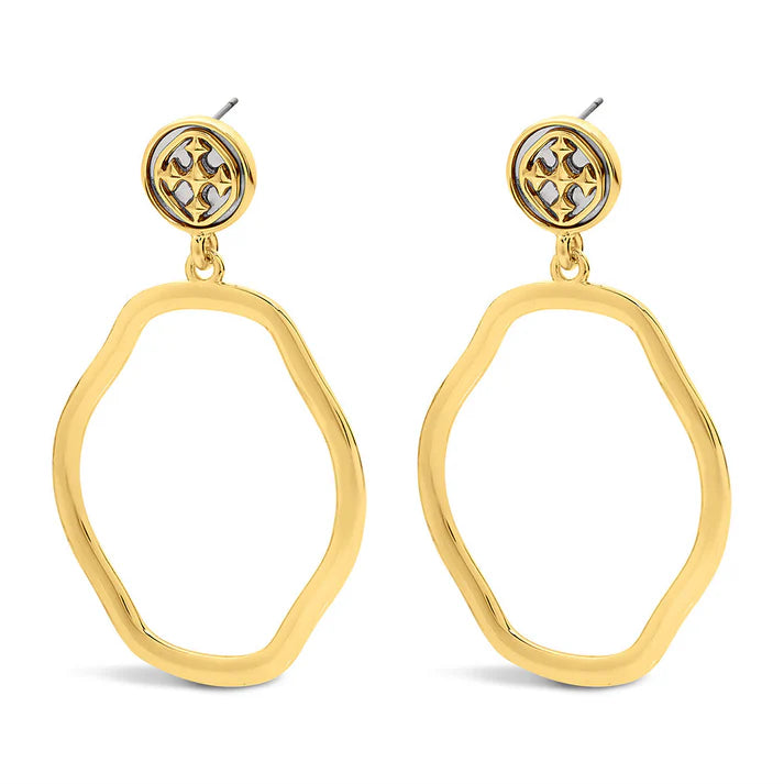 Gracewear Large Dangle Medallion Earring