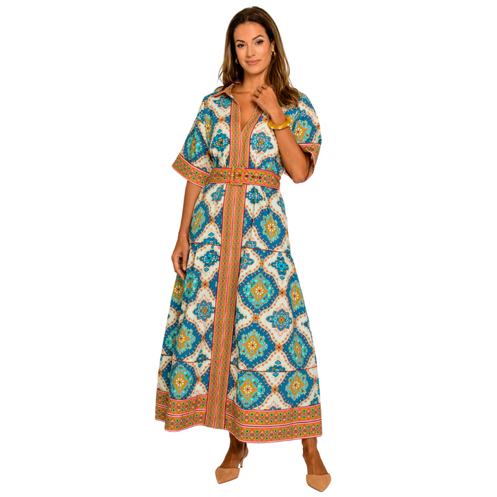Elizabeth James Collins Dress Patchwork
