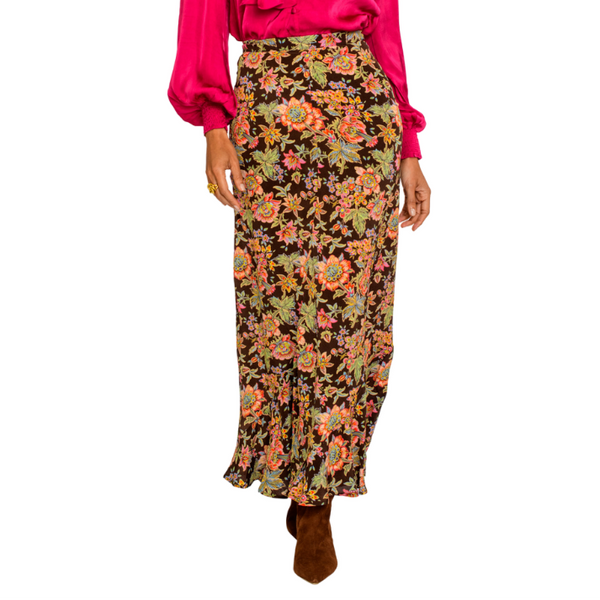 Elizabeth James Serena Skirt Wallflower Brown