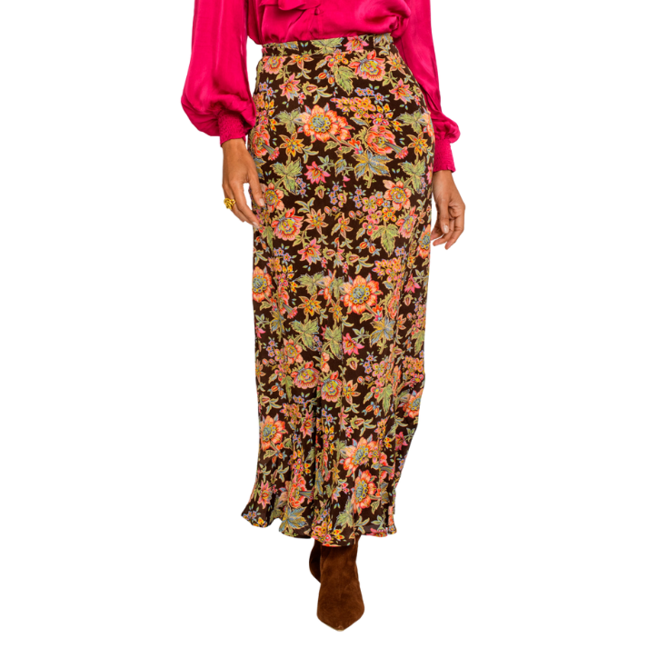 Elizabeth James Serena Skirt Wallflower Brown