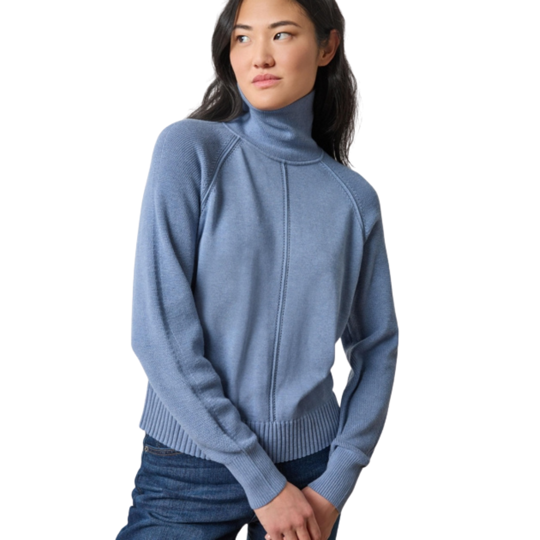 Lilla P Relaxed Turtleneck Sweater