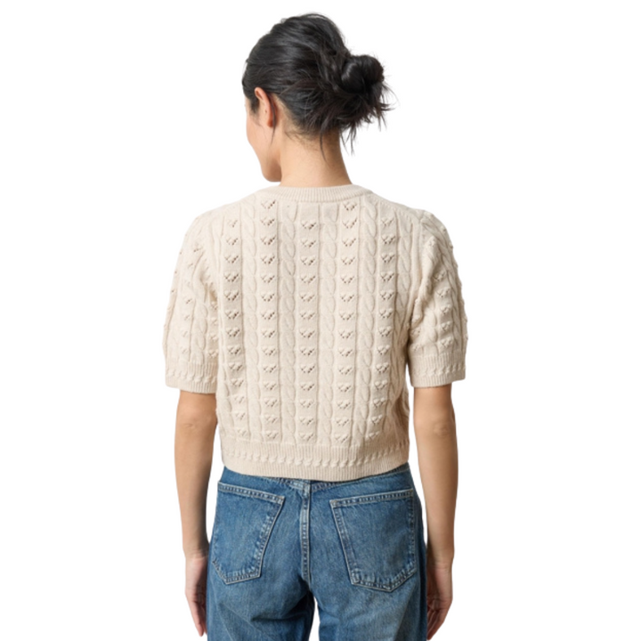 Lilla P Short Sleeve Cardigan Sweater