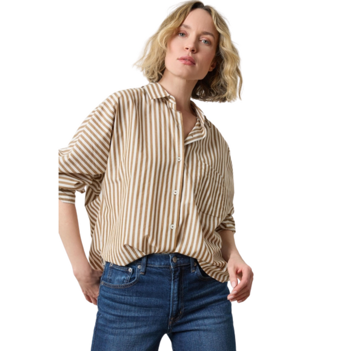 Lilla P Dolman Sleeve Button Down Shirt