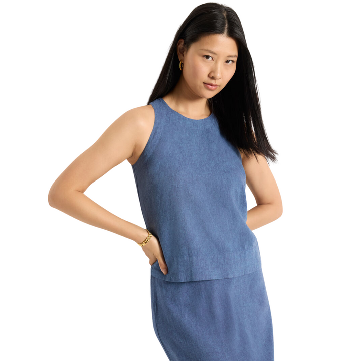Nic + Zoe Rumba Linen Pop On Tank