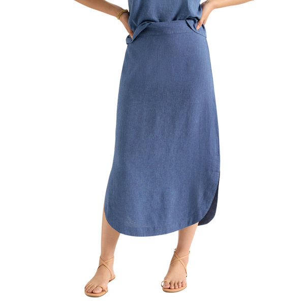 Nic + Zoe Rumba Linen Dip Skirt