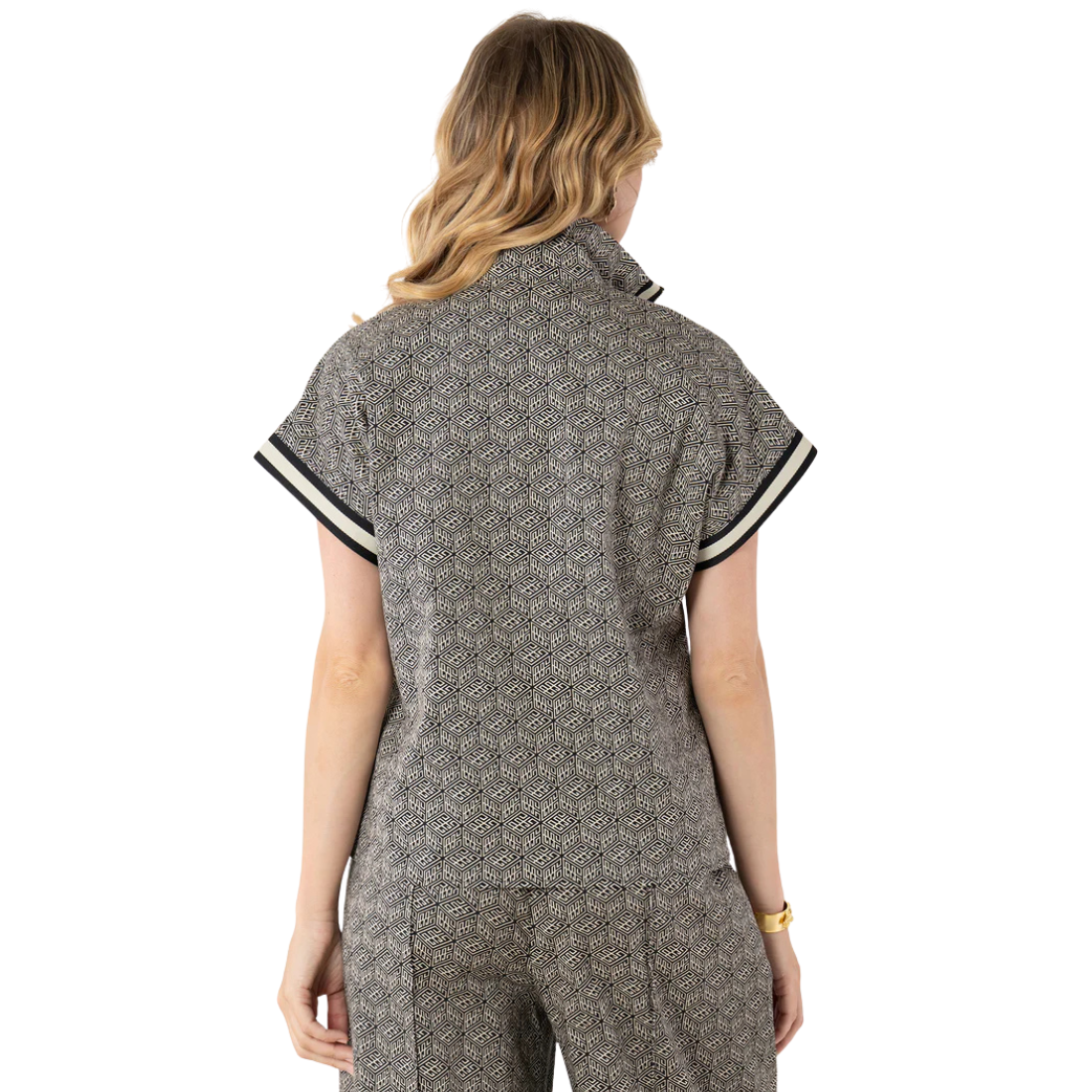 Emily McCarthy Poppy Pullover Black Tonal Monogram