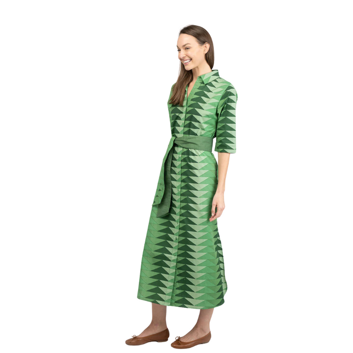 Beau & Ro Eloise Dress Bagru Triangle