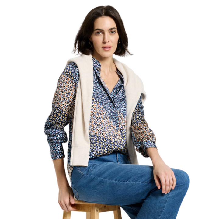 Charlie B Monogram Mix Top