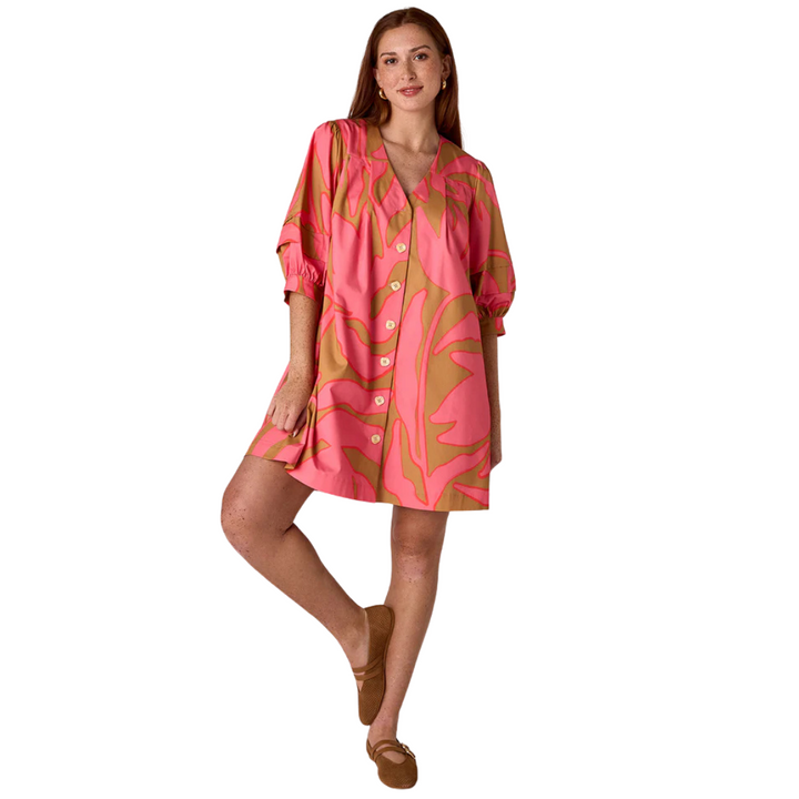Crosby Lennie Dress Pressed Floral