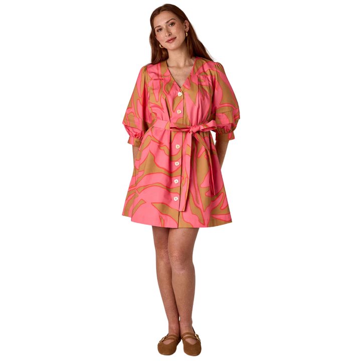 Crosby Lennie Dress Pressed Floral