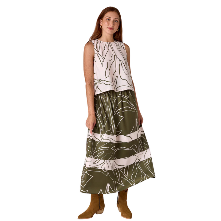 Crosby Marlow Skirt Climbing Ivy