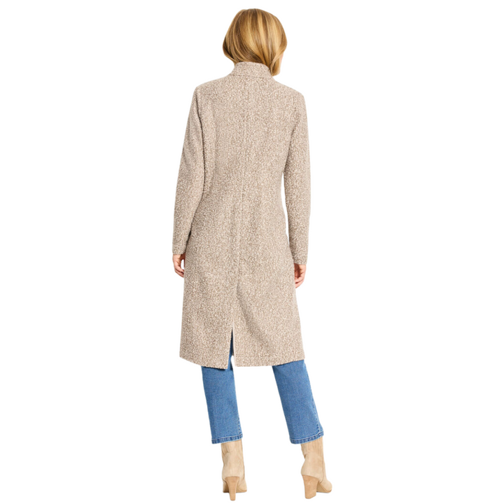 Nic + Zoe Sherpa Tweed Knit Topcoat