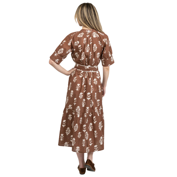 Beau & Ro Jane Dress Chocolate Flower