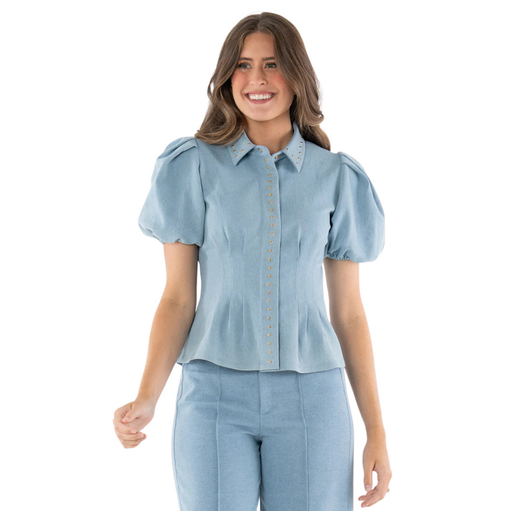 Emily McCarthy Britt Top Denim